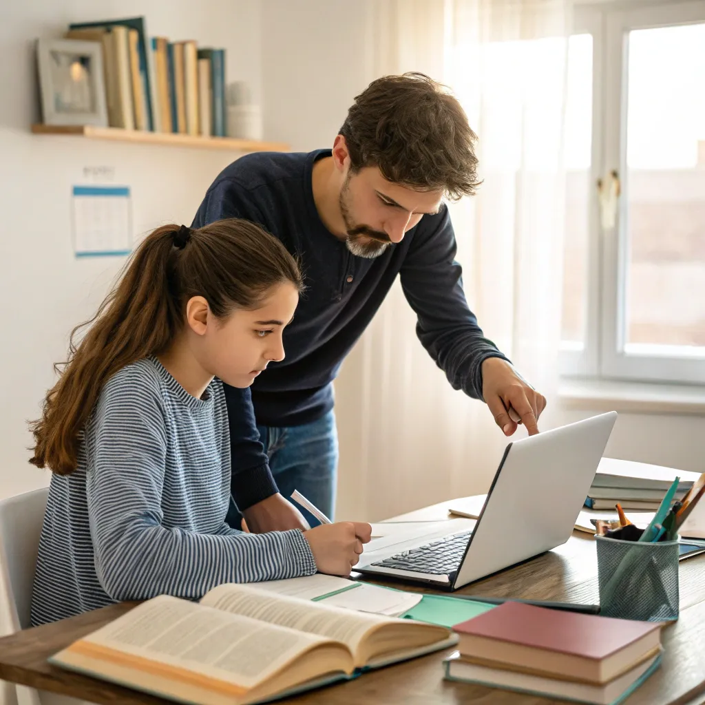 Student receiving tutoring